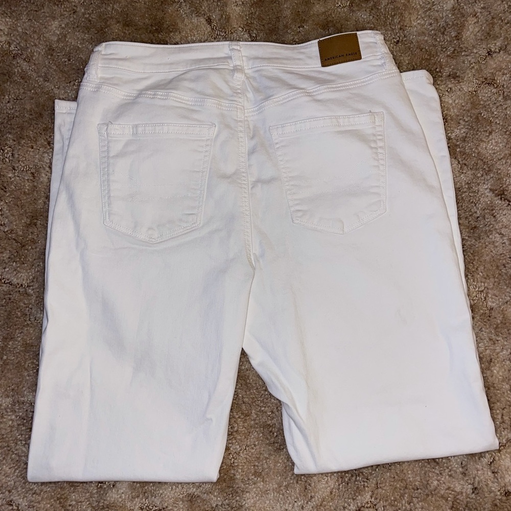 American Eagle Outfitters White Straight Leg Jeans